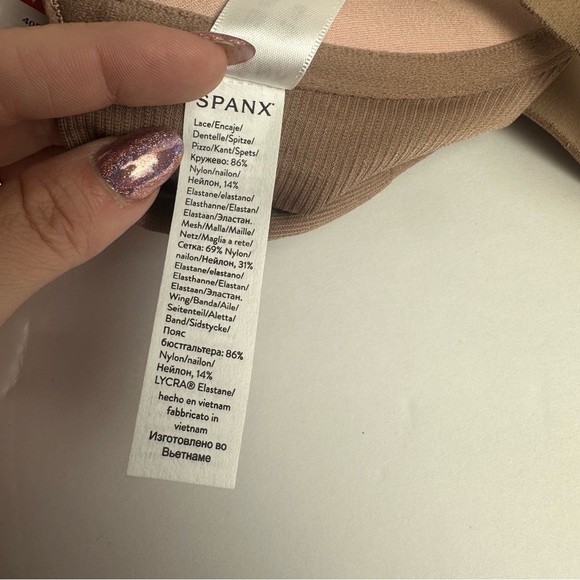 Spanx NWT Bra-llelujah! Illusion Lace Full Coverage Bra in Vintage Rose Size 40D - Picture 13 of 15